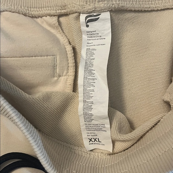 Mens Fabletics Fleece Drawstring Shorts - Picture 6 of 6